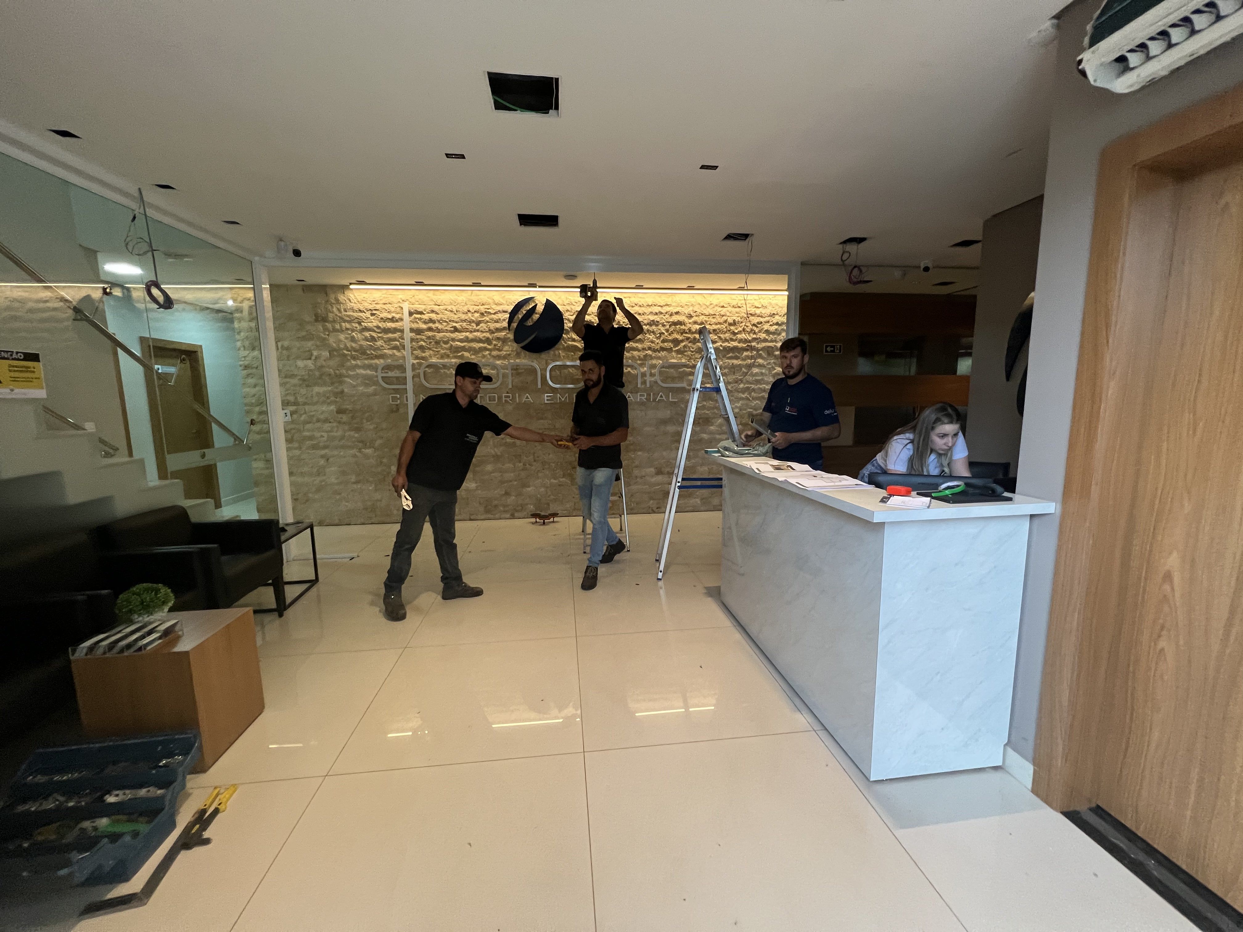 Registro 5 da obra Recepcao Economic pela Kensetsu Engenharia